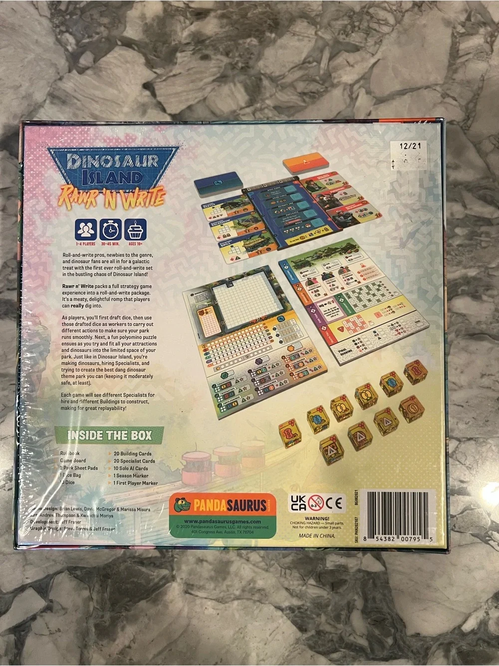 Dinosaur Island: Rawr 'N Write Kids Puzzle & Game - Blue/Green